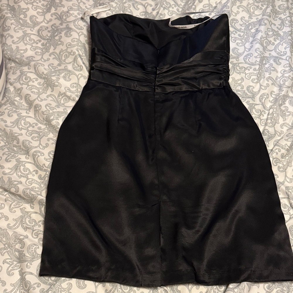 David's Bridal Chic Black Strapless Dress - Picture 6 of 7